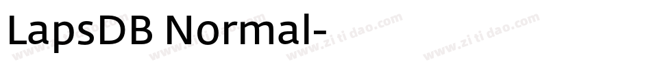 LapsDB Normal字体转换